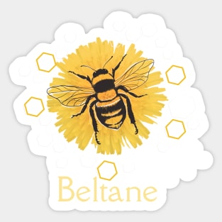 Beltane Summer Bees Sticker